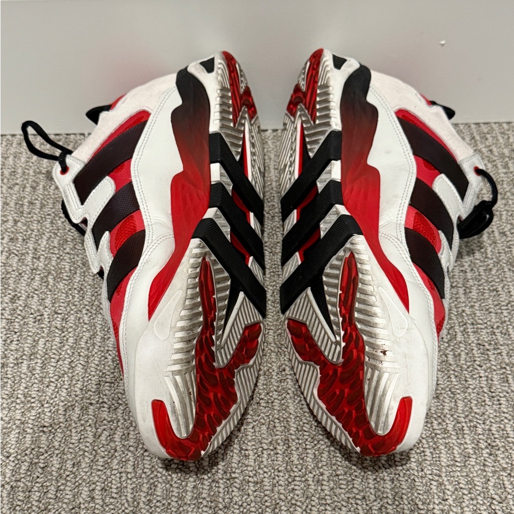 Size 11.5 - adidas Niteball Crystal White Scarlet - Picture 3 of 6